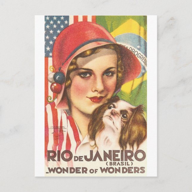 Postal Poster de Turismo de Río de Janeiro (Anverso)