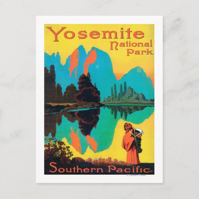 Postal Poster de Turismo - Parque Yosemite Nat'l, CA (Anverso)