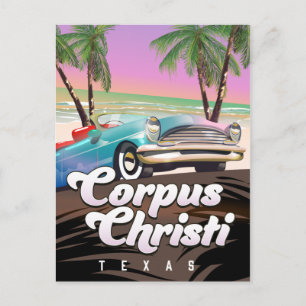 Postal Poster de vacaciones de Corpus Christi en Texas