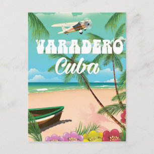 Postal Póster de vacaciones de playa cubana en Varadero