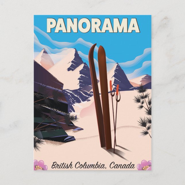 Postal Póster de viaje a Canadá Panorama (Anverso)