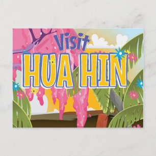Postal Póster de viaje a Hua Hin Tailandia