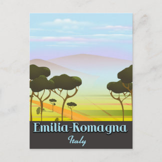 Postal Póster de viaje de Emilia-Romaña Italia
