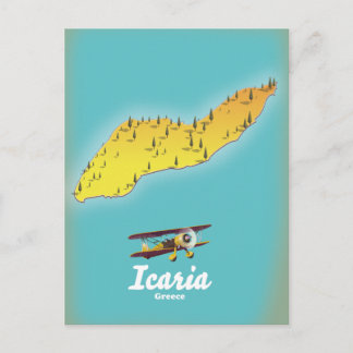 Postal Póster de viaje de Icasia Grecia.