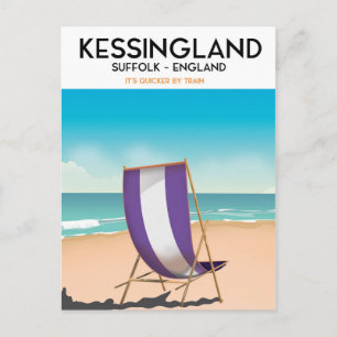 Postal Póster de viaje de la playa de Kessingland, Suffol