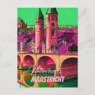 Postal Póster de viaje de Maastricht Países Bajos – Ci Eu