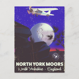 Postal Póster de viaje de North York Moors Inglaterra