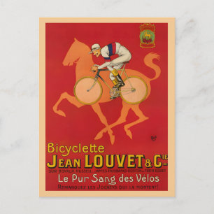 Postal Póster de viaje en bicyclette