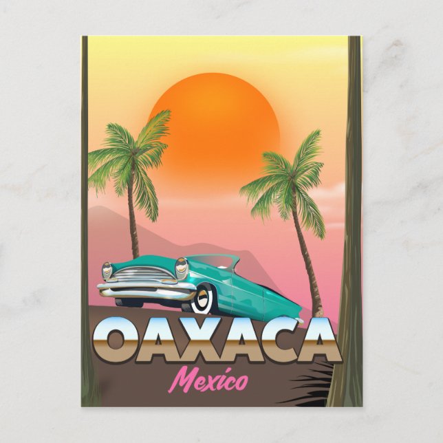 Postal Póster de viaje Oaxaca México (Anverso)