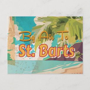 Postal Póster de viaje vintage de San Bartolomé