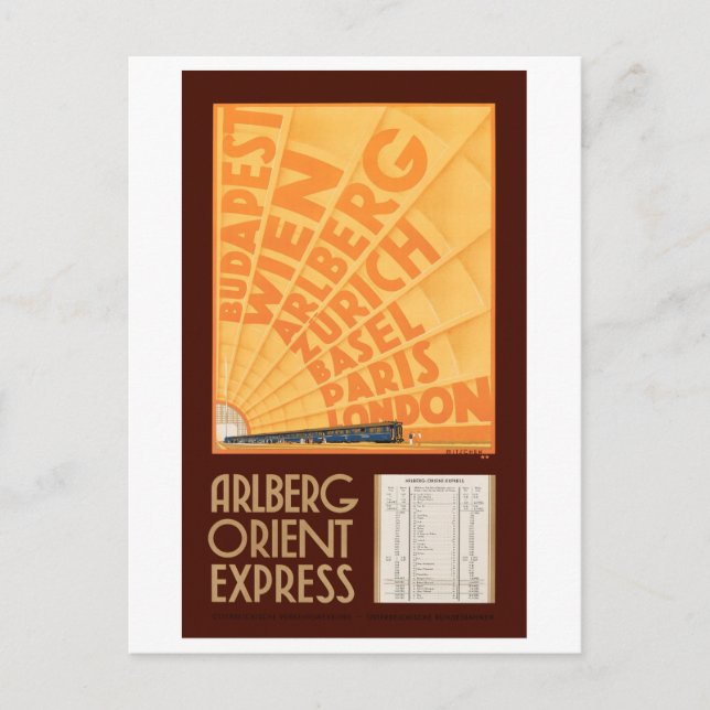 Postal Póster de viaje vintage restaurado de Austria (Anverso)