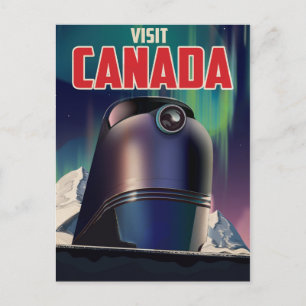 Postal Póster de viaje Visita Canadá