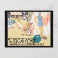 Poster de viajes belga Coast_Vintage