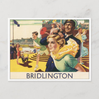 Postal Poster de Viajes Bridlington Vintage
