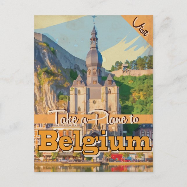 Postal Poster de Viajes de Belga. (Anverso)