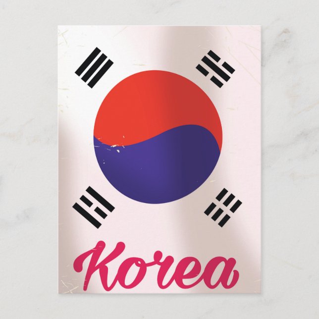 Postal Poster de viajes de cosecha de Corea del Sur (Anverso)