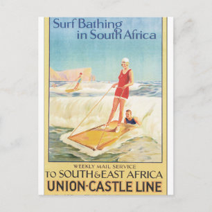 Postal Poster de viajes de cosecha en Sudáfrica