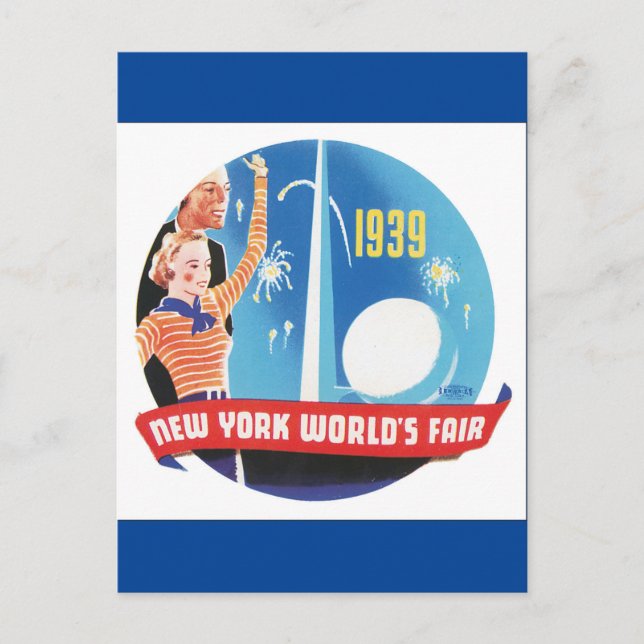 Postal poster de viajes de la Feria Mundial de Viajes de  (Anverso)