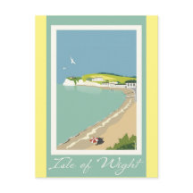 Poster de Viajes de la Isla de Wight Vintage