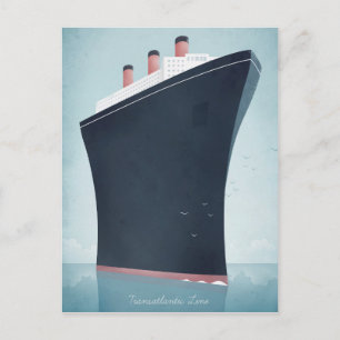 Postal Poster de viajes de la vinagre oceánica - Postcard