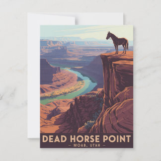 Postal Poster de Viajes de Punto de Caballo Muerto