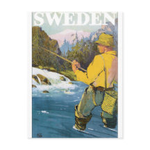 Poster de Viajes de Vintage de Suecia