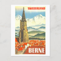 Poster de Viajes de Vintage para Berna, Suiza,