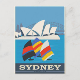 Postal Poster de Viajes por Vintage de Australia en Sydne