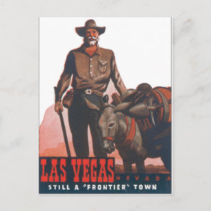 Postal Poster de viajes Vintage de Las Vegas