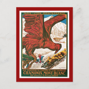 Postal Poster de Viajes Vintage de los Juegos Olímpicos d