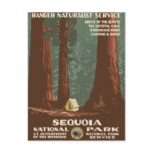 Poster de Viajes Vintage del Parque Nacional Sequo