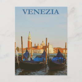 Postal Poster de Viajes Vintage Góndolas Retro de Venecia