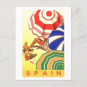 Postal Poster de Viajes Vintage para España