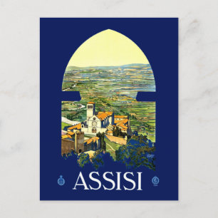 Postal Poster De Viajes Vintage Para Italia Postcard