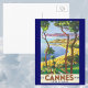 Postal Poster de Viajes Vintage, Playa de Cannes, Francia (Subido por el creador)