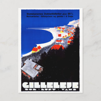 Postal Poster de Viajes Vintage Restaurado de Dinamarca G