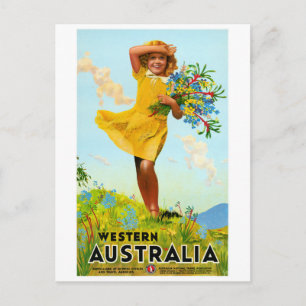 Postal Poster de Viajes Vintage restaurado en Australia O