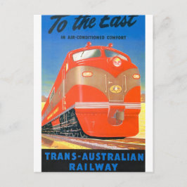 Postal Poster de Vintage Commonwealth Railways