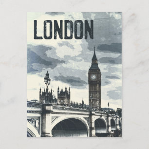 Postal Poster de Vintage London