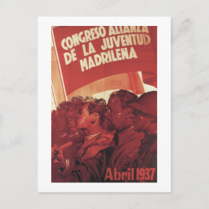 Postal Poster del Congreso de la Juventud y Propaganda de