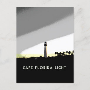 Postal Poster del faro de Cape Florida