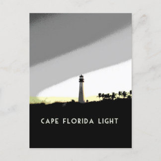 Postal Poster del faro de Cape Florida