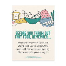 Poster del impacto climático de los desechos alime