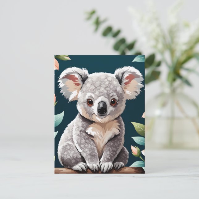 Postal Poster del oso de Koala (Anverso de pie)