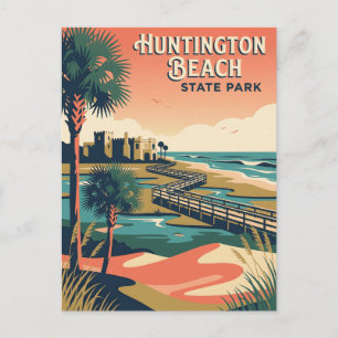 Postal Póster del Parque Estatal Huntington Beach Carolin