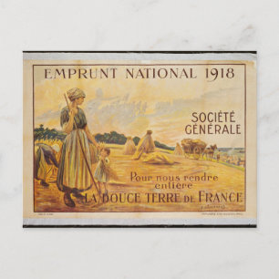 Postal Poster del préstamo para la defensa nacional