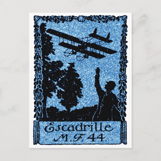 Postal Poster del Servicio Aéreo Francés WWI (Anverso)