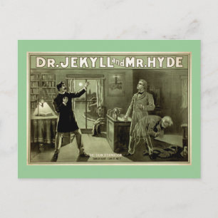 Postal Poster del Teatro Jekyll Vintage