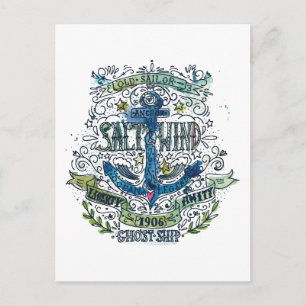 Postal Poster del viejo marinero