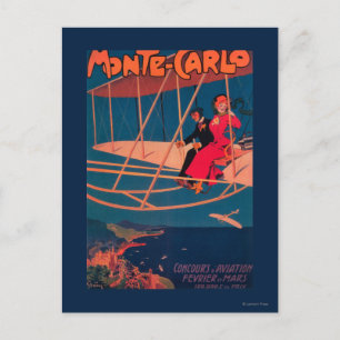 Postal Poster deportivo de aviación